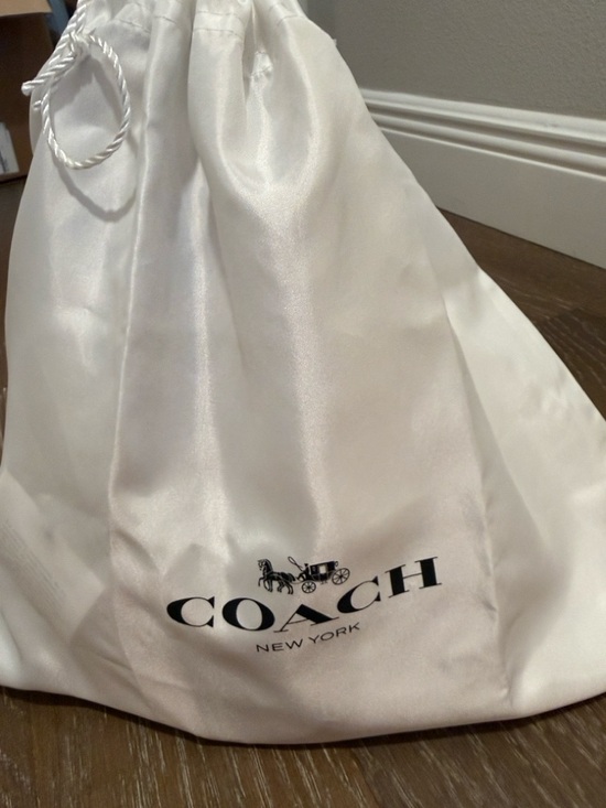 Coach Crystal Rainbow Signature Kisslock Bag with Tan Leather and Brass Hardware - Picture 15 of 15